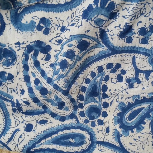New Mexicali Blues Paisley Print Wrap Lined Skirt One Size Blue - Picture 10 of 12